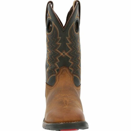Rocky Rugged Trail Steel Toe Waterproof Western Boot, BROWN, M, Size 9 RKW0368